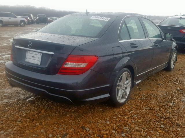 WDDGF4HB5CR219441 - 2012 MERCEDES-BENZ C 250 GRAY photo 4