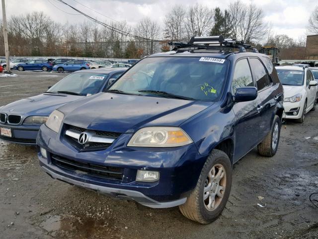 2HNYD18604H523391 - 2004 ACURA MDX TOURIN BLUE photo 2