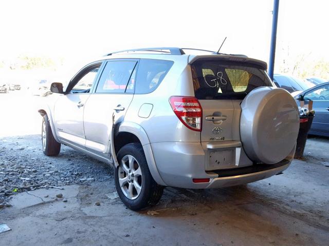 2T3DK4DV8CW093441 - 2012 TOYOTA RAV4 LIMIT SILVER photo 3