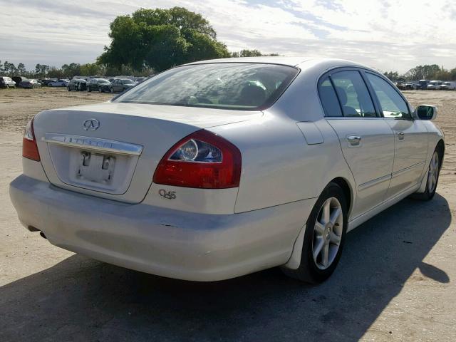 JNKBF01A13M101929 - 2003 INFINITI Q45 WHITE photo 4