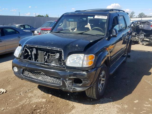 5TDBT48A14S216771 - 2004 TOYOTA SEQUOIA LI BLACK photo 2