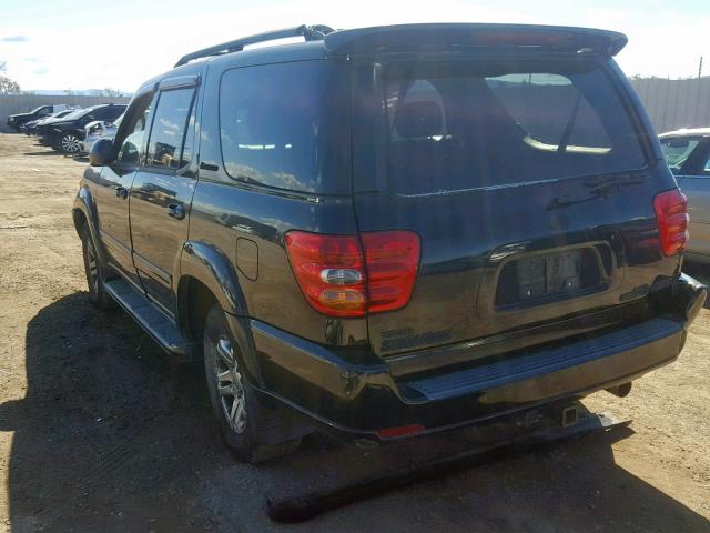 5TDBT48A14S216771 - 2004 TOYOTA SEQUOIA LI BLACK photo 3