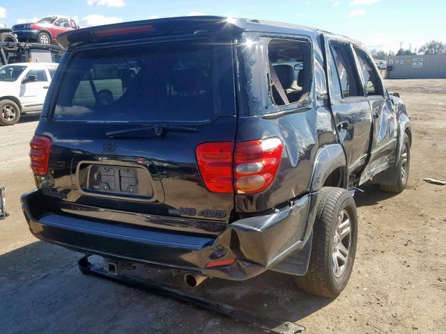 5TDBT48A14S216771 - 2004 TOYOTA SEQUOIA LI BLACK photo 4