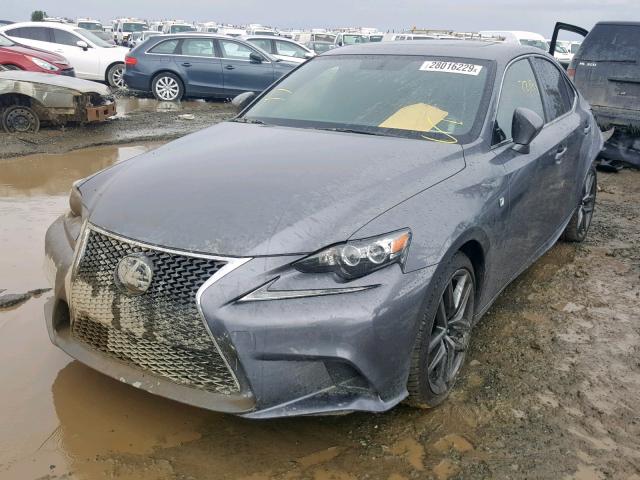 JTHBE1D25G5026231 - 2016 LEXUS IS 350 GRAY photo 2