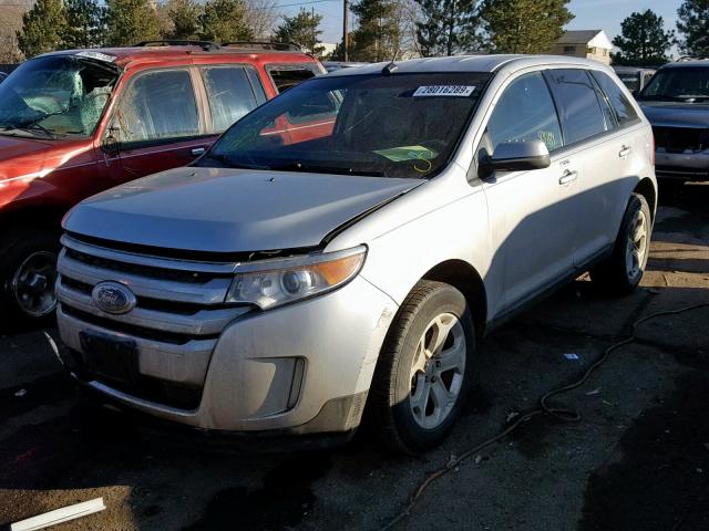 2FMDK4JC8DBA95824 - 2013 FORD EDGE SEL GOLD photo 2