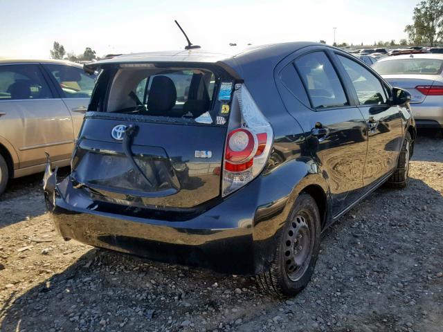 JTDKDTB33E1073323 - 2014 TOYOTA PRIUS C BLACK photo 4