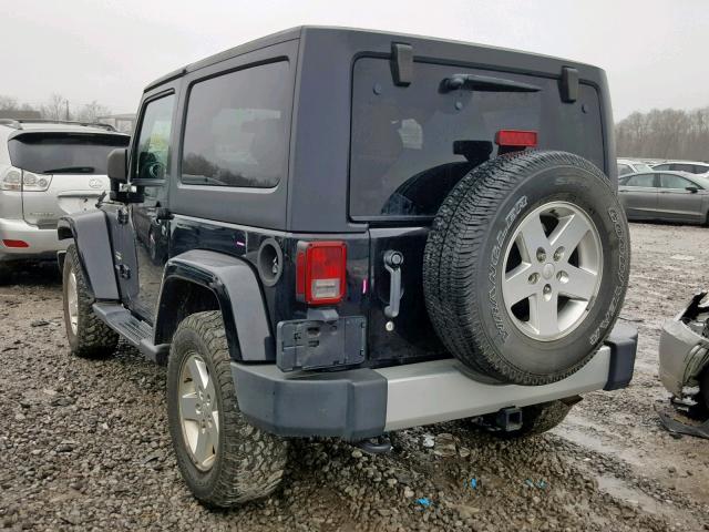 1J4AA5D19BL634307 - 2011 JEEP WRANGLER S BLACK photo 3