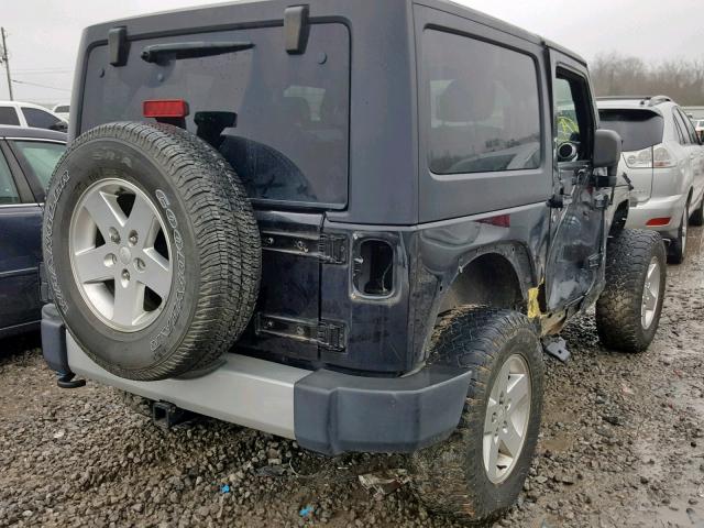 1J4AA5D19BL634307 - 2011 JEEP WRANGLER S BLACK photo 4