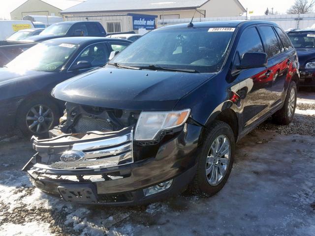 2FMDK48C18BA31538 - 2008 FORD EDGE SEL BLACK photo 2