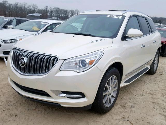 5GAKRBKD8EJ201349 - 2014 BUICK ENCLAVE CREAM photo 2