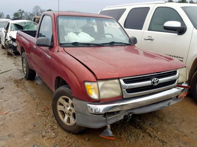 4TANL42N8YZ581859 - 2000 TOYOTA TACOMA RED photo 1