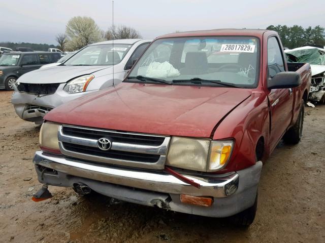 4TANL42N8YZ581859 - 2000 TOYOTA TACOMA RED photo 2
