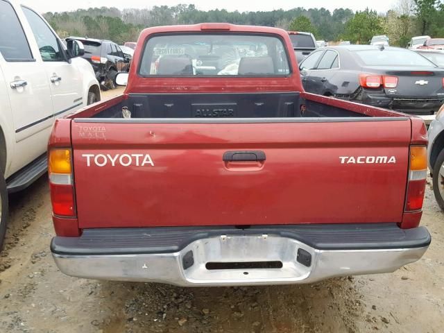 4TANL42N8YZ581859 - 2000 TOYOTA TACOMA RED photo 6