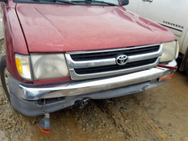 4TANL42N8YZ581859 - 2000 TOYOTA TACOMA RED photo 9