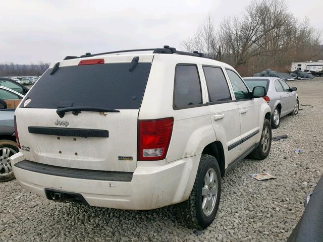 1J8HR48N18C234568 - 2008 JEEP GRAND CHER WHITE photo 4