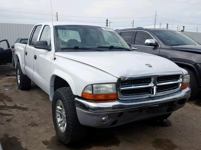 1D7HG48N63S344291 - 2003 DODGE DAKOTA QUA WHITE photo 1