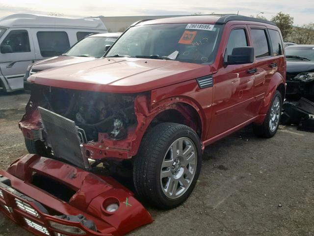 1D8GU58657W732318 - 2007 DODGE NITRO R/T RED photo 2