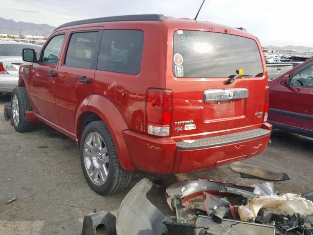 1D8GU58657W732318 - 2007 DODGE NITRO R/T RED photo 3