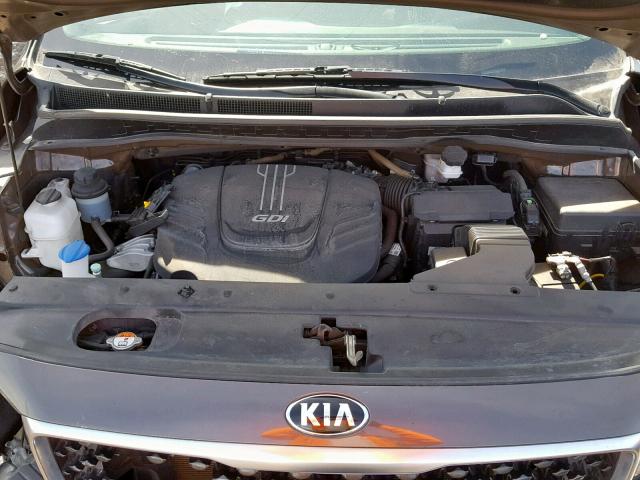 KNDMB5C19G6129357 - 2016 KIA SEDONA LX CHARCOAL photo 7