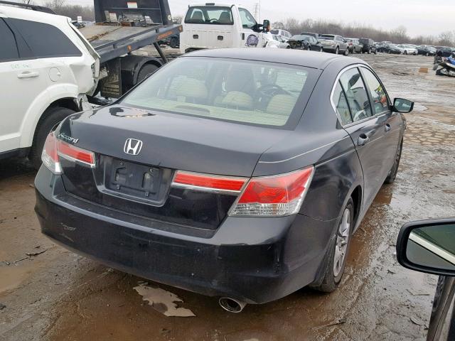 1HGCP2F42CA241623 - 2012 HONDA ACCORD LXP BLACK photo 4