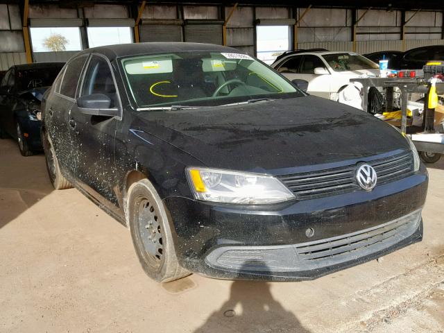 3VW2K7AJ4CM385385 - 2012 VOLKSWAGEN JETTA BASE Սև լուսանկար 1