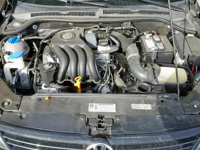 3VW2K7AJ4CM385385 - 2012 VOLKSWAGEN JETTA BASE Սև լուսանկար 7