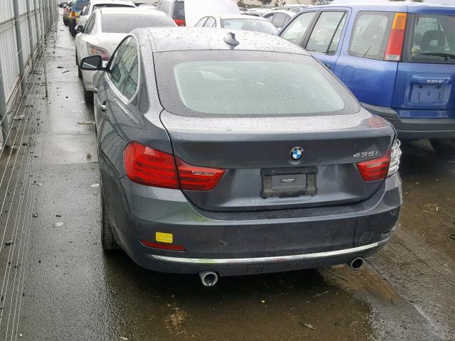 WBA4B1C57FD955465 - 2015 BMW 435 I GRAY photo 3