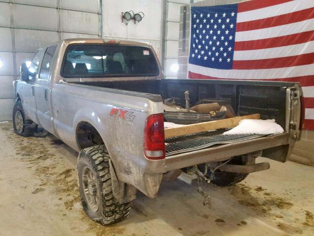 1FTWW31P57EA76123 - 2007 FORD F350 SRW S TAN photo 3