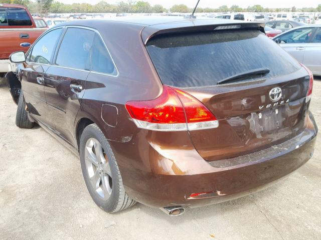 4T3ZK3BB2AU020863 - 2010 TOYOTA VENZA BASE BROWN photo 3