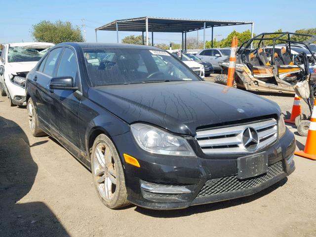 WDDGF4HB7DR296183 - 2013 MERCEDES-BENZ C 250 BLACK photo 1