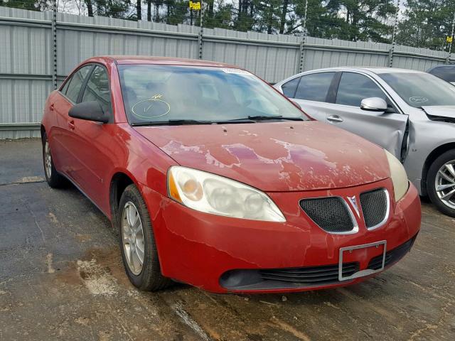 1G2ZF55B064226879 - 2006 PONTIAC G6 SE RED photo 1