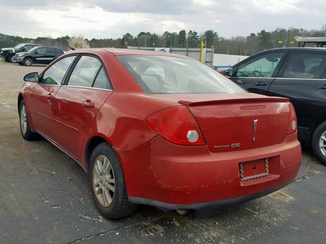 1G2ZF55B064226879 - 2006 PONTIAC G6 SE RED photo 3