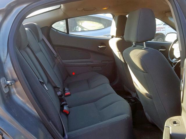 2G2WP522051184101 - 2005 PONTIAC GRAND PRIX GRAY photo 6