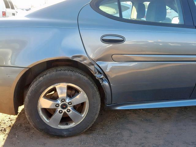 2G2WP522051184101 - 2005 PONTIAC GRAND PRIX GRAY photo 9