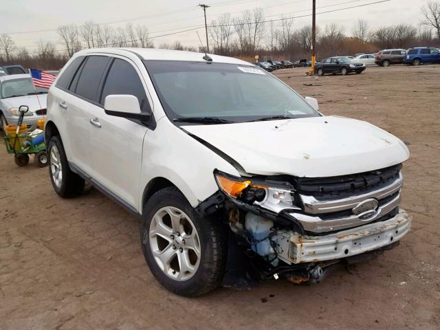 2FMDK4JC2BBA13468 - 2011 FORD EDGE SEL WHITE photo 1