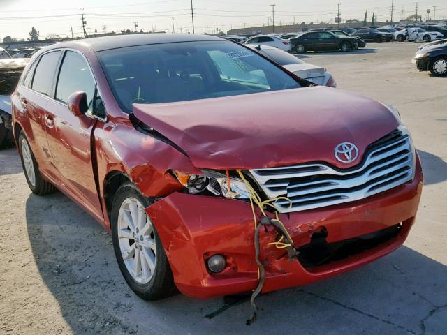 4T3ZA3BB1AU020923 - 2010 TOYOTA VENZA BASE RED photo 1