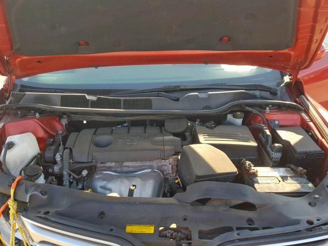 4T3ZA3BB1AU020923 - 2010 TOYOTA VENZA BASE RED photo 7