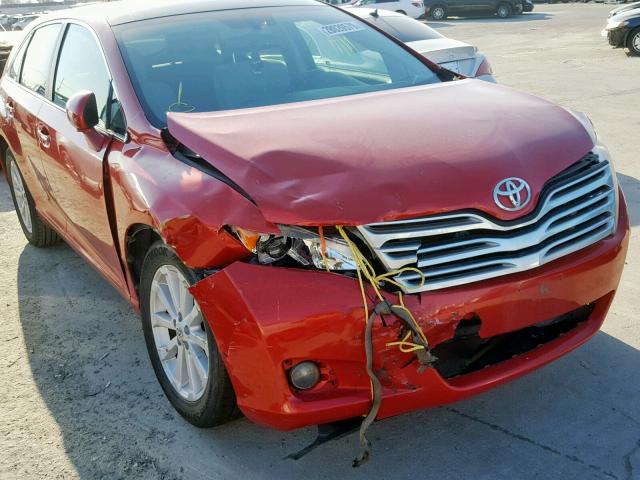 4T3ZA3BB1AU020923 - 2010 TOYOTA VENZA BASE RED photo 9