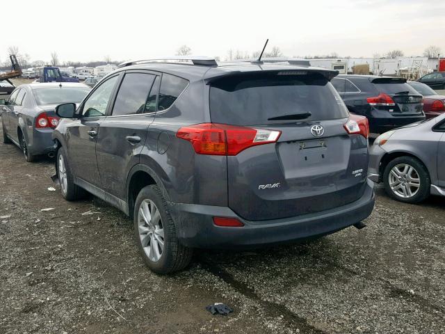 2T3DFREV1EW229265 - 2014 TOYOTA RAV4 LIMIT GRAY photo 3