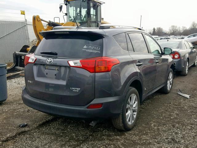 2T3DFREV1EW229265 - 2014 TOYOTA RAV4 LIMIT GRAY photo 4