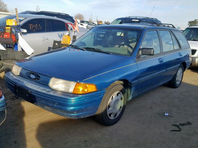 3FASP15J6SR157181 - 1995 FORD ESCORT LX TEAL photo 2