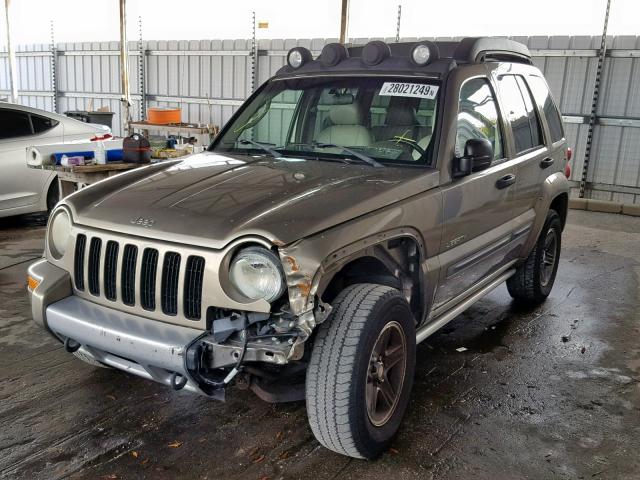 1J4GK38K64W240506 - 2004 JEEP LIBERTY RE GOLD photo 2