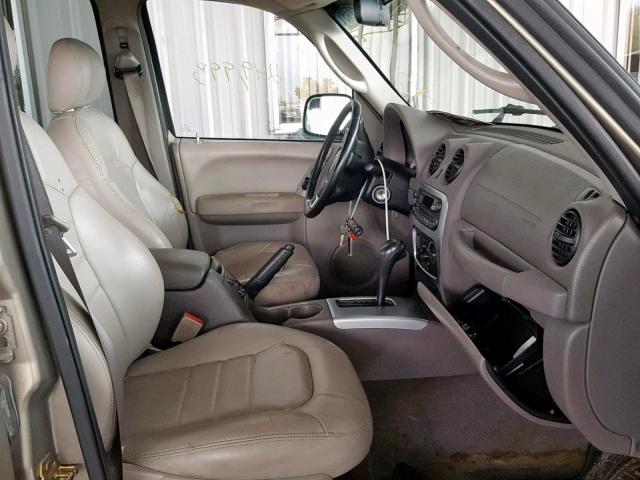 1J4GK38K64W240506 - 2004 JEEP LIBERTY RE GOLD photo 5