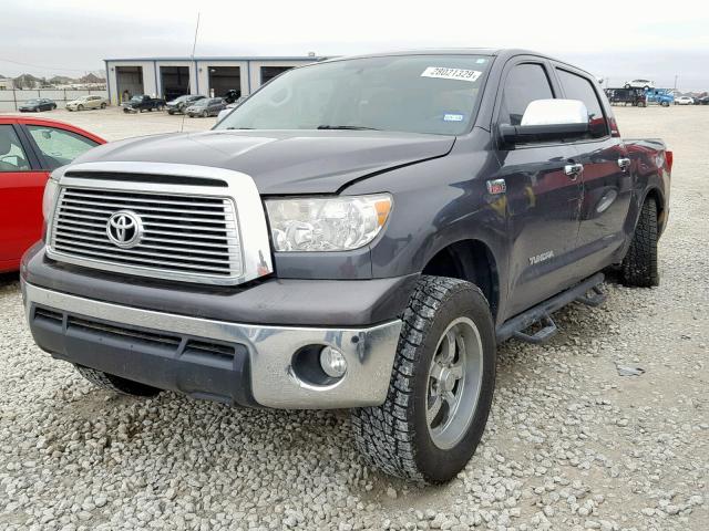 5TFHW5F10BX180721 - 2011 TOYOTA TUNDRA CRE GRAY photo 2