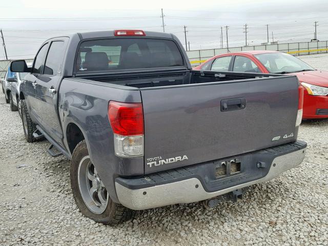 5TFHW5F10BX180721 - 2011 TOYOTA TUNDRA CRE GRAY photo 3