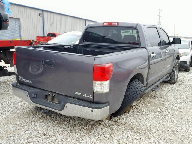 5TFHW5F10BX180721 - 2011 TOYOTA TUNDRA CRE GRAY photo 4