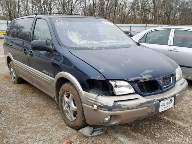 1GMDX03E8YD109553 - 2000 PONTIAC MONTANA BLUE photo 1