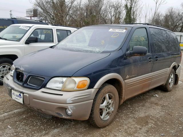 1GMDX03E8YD109553 - 2000 PONTIAC MONTANA BLUE photo 2