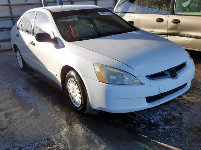 1HGCM56155A105201 - 2005 HONDA ACCORD DX WHITE photo 1