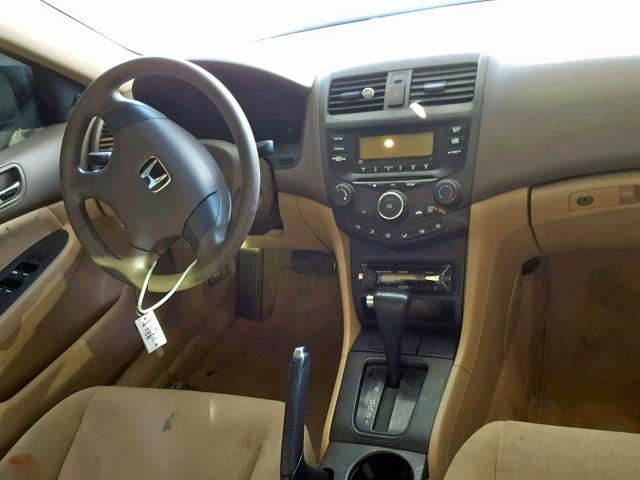 1HGCM56155A105201 - 2005 HONDA ACCORD DX WHITE photo 9